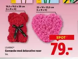 Lidl Gaveæske med dekorative roser tilbud