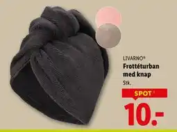 Lidl Frottéturban med knap tilbud