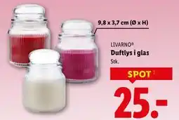 Lidl Duftlys i glas tilbud