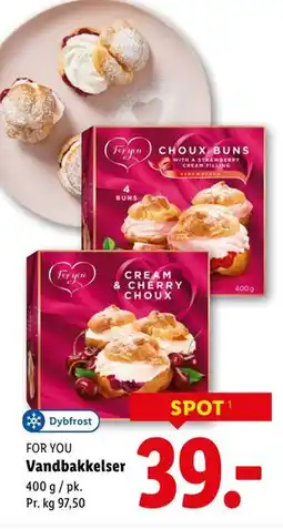 Lidl Vandbakkelser tilbud