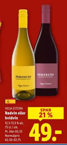 Lidl Rødvin eller hvidvin tilbud