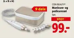 Lidl Manicure- og pedicuresæt tilbud