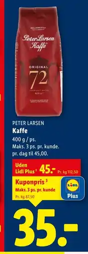 Lidl Kaffe tilbud