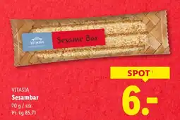 Lidl Vitasia sesambar tilbud
