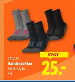 Lidl Crivitⓡ vandresokker tilbud