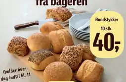 Føtex 10 friskbagte rundstykker tilbud
