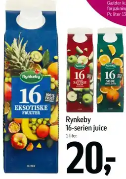 Føtex Rynkeby 16-serien juice (1 l) tilbud