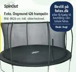 Føtex SpinOut Inground 426 trampolin tilbud