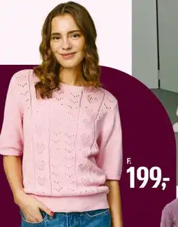 Føtex Pink knit sweater (Strik) tilbud