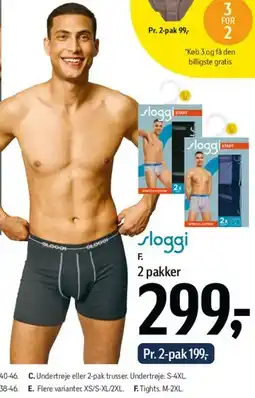 Føtex Sloggi - herreboxers 2 pak tilbud
