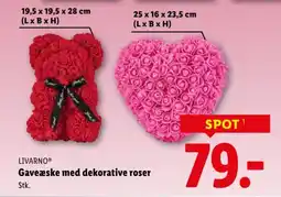 Lidl Livarnoⓡ gaveæske med dekorative roser tilbud