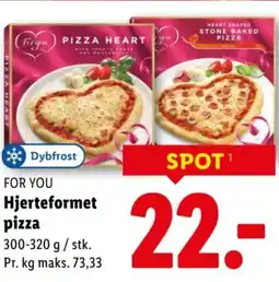 Lidl FOR YOU Hjerteformet pizza tilbud