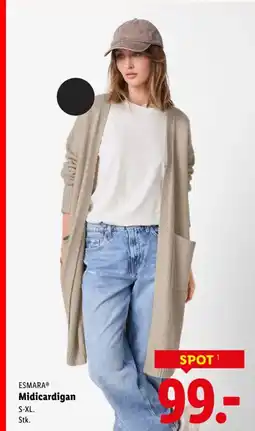 Lidl Esmara® midicardigan tilbud