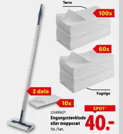Lidl Livarnoⓡ engangsstøvklude eller moppesæt stk./sæt. tilbud