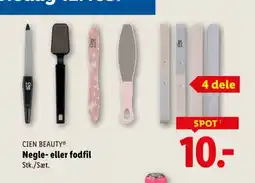Lidl Cien beautyⓡ negle- eller fodfil stk./sæt. tilbud