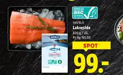 Lidl HAVBLÅ Lakseside tilbud