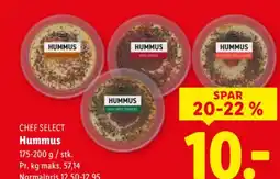 Lidl Chef select hummus tilbud