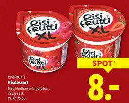 Lidl Risifrutti risdessert tilbud