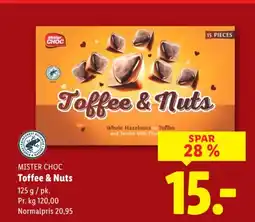 Lidl Mister choc toffee & nuts tilbud