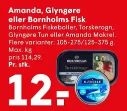 SPAR Amanda, Glyngøre eller Bornholms Fisk tilbud