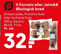 SPAR Il Fornaio eller Jalm&B Økologisk brød tilbud
