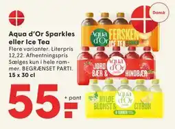SPAR Aqua d’Or Sparkles eller Ice Tea tilbud