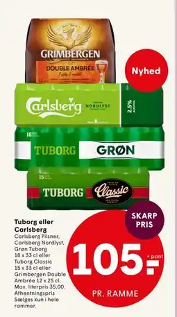 SPAR Tuborg eller Carlsberg tilbud