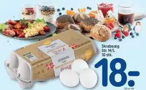 Skrabeæg Str. M/L 10 stk