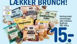 REMA 1000 Hatting brød, kanelsnegle eller tebirkes Dybfrost 320-438 g tilbud