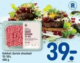 REMA 1000 Hakket dansk oksekød 15-18% 400 g tilbud