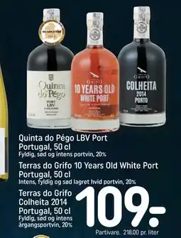 REMA 1000 Terras do Grifo 10 Years Old White Port Portugal, 50 cl tilbud