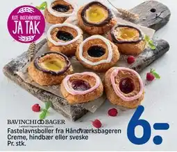 REMA 1000 Fastelavnsboller fra Håndværksbageren Creme, hindbær eller sveske Pr. stk tilbud