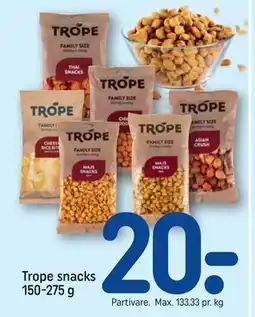 REMA 1000 Trope snacks 150-275 g tilbud