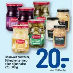 REMA 1000 Beauvais survarer, Bähncke sennep eller dijonnaise 225-580 g tilbud