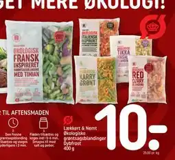 REMA 1000 Lækkert & Nemt Økologiske grøntsagsblandinger Dybfrost 400 g tilbud