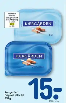 REMA 1000 Kærgården Original eller let 200 g tilbud