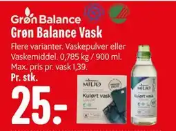 Min Købmand Grøn Balance Vask tilbud