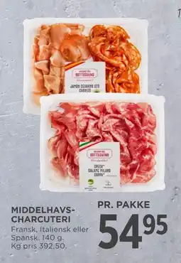 MENY MIDDELHAVSCHARCUTERI tilbud