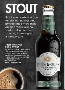MENY IRISH WHISKEY CASK STOUT tilbud