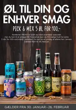 MENY ØL tIL dIN Og ENhVEr SMAg tilbud