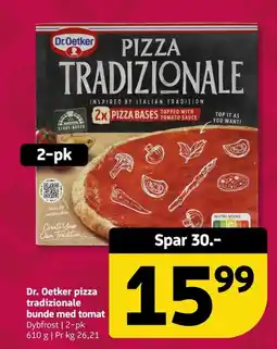 Løvbjerg Dr. Oetker pizza tradizionale bunde med tomat tilbud