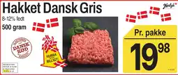 ABC Lavpris Hakket Dansk Gris tilbud