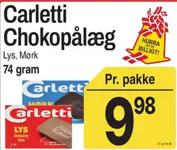 ABC Lavpris Carletti Chokopålæg tilbud