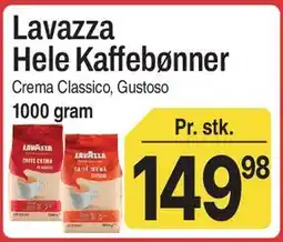 ABC Lavpris Lavazza Hele Kaffebønner tilbud