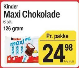 ABC Lavpris Kinder Maxi Chokolade tilbud