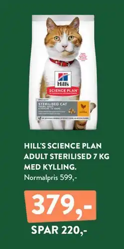 Plantorama Hill's Science Plan Adult Sterilised 7 kg (med kylling) tilbud