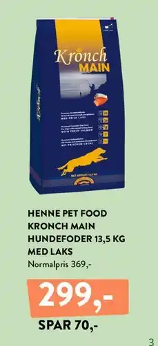 Plantorama Kronch Main hundefoder 13,5 kg med laks tilbud