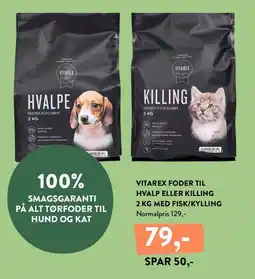 Plantorama Vitarex foder til hvalp eller killing 2 kg tilbud
