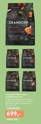 Plantorama Grandorf Fresh Adult hundefoder 10 kg tilbud