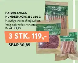 Plantorama NATURE SNACK HUNDESNACKS 250-360 G tilbud